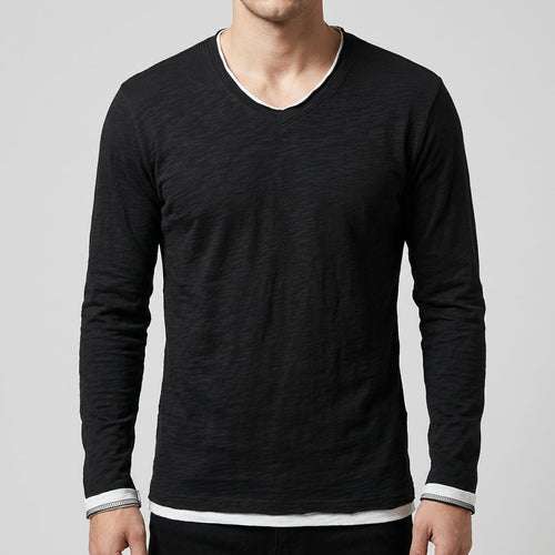 Maqiato | Lightweight long sleeved shirt with V-neck design