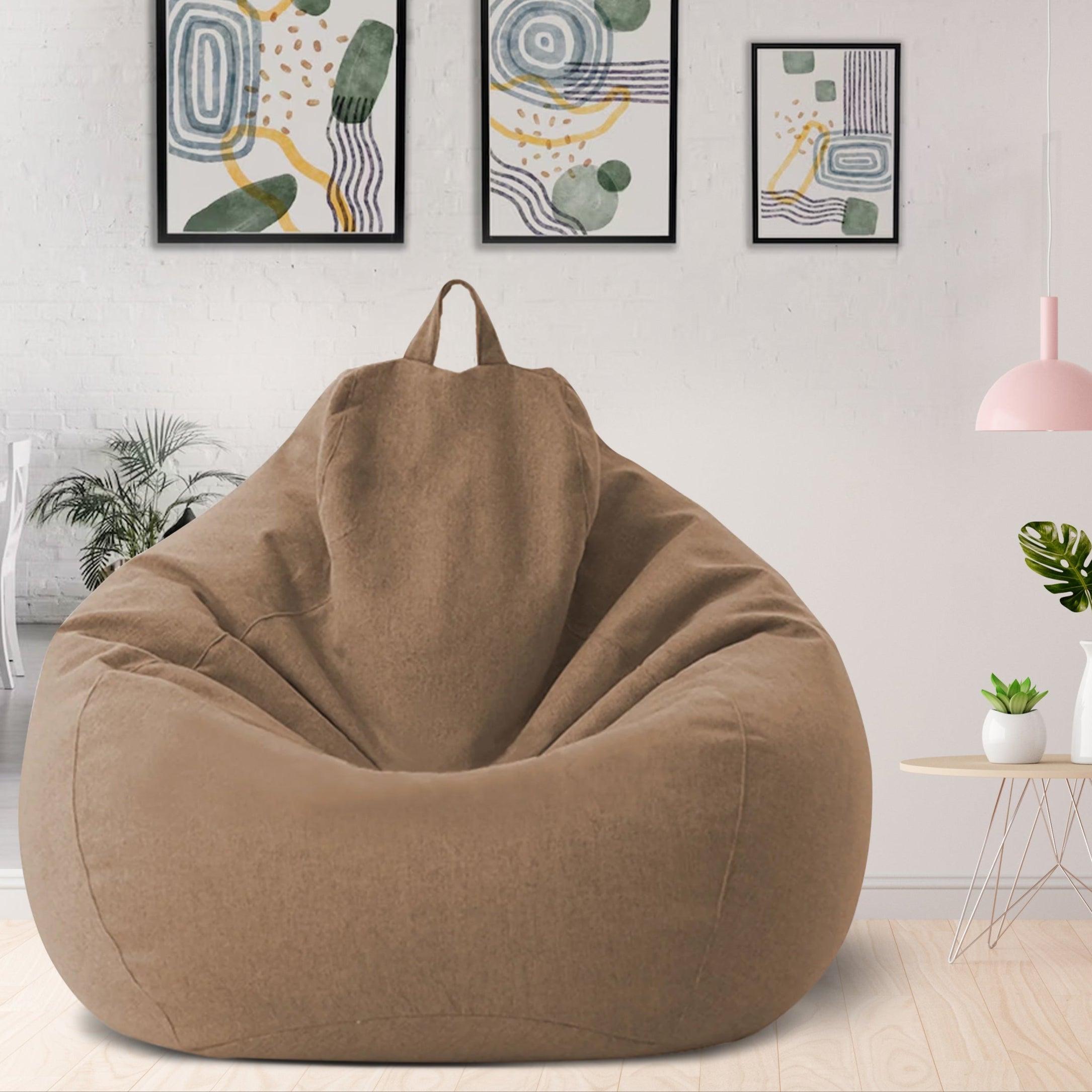 Maqiato | Linen Blend Bean Bag Chair