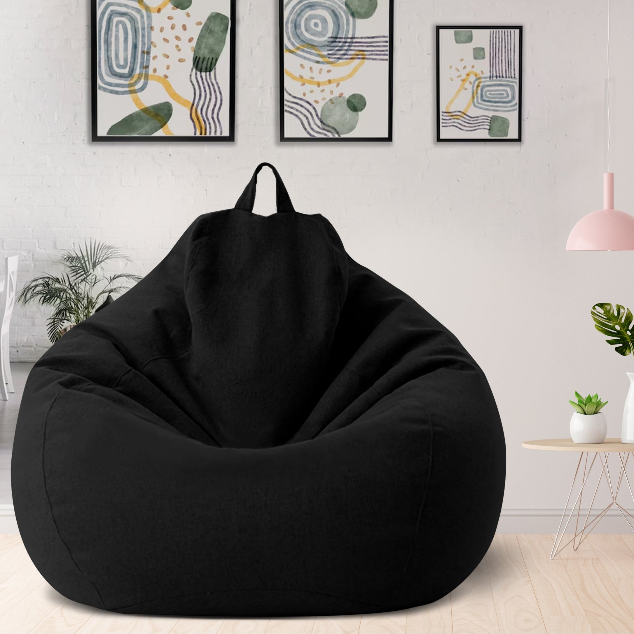 Maqiato | Linen Blend Bean Bag Chair
