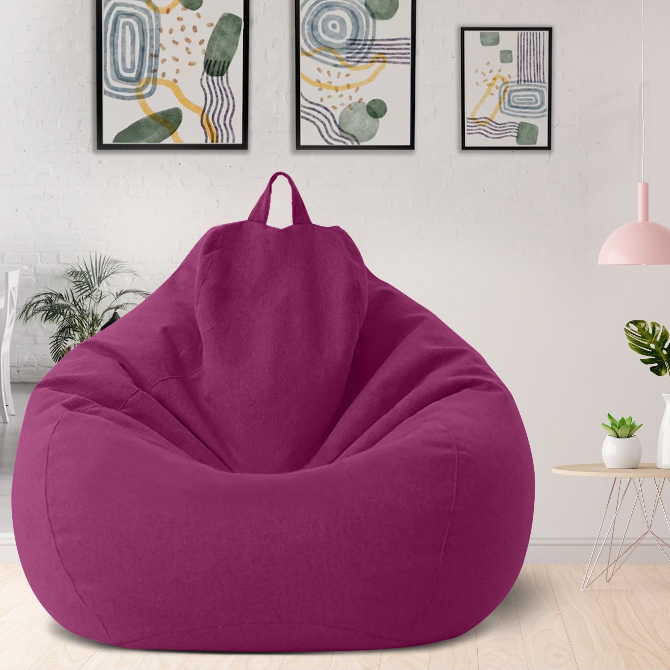 Maqiato | Linen Blend Bean Bag Chair