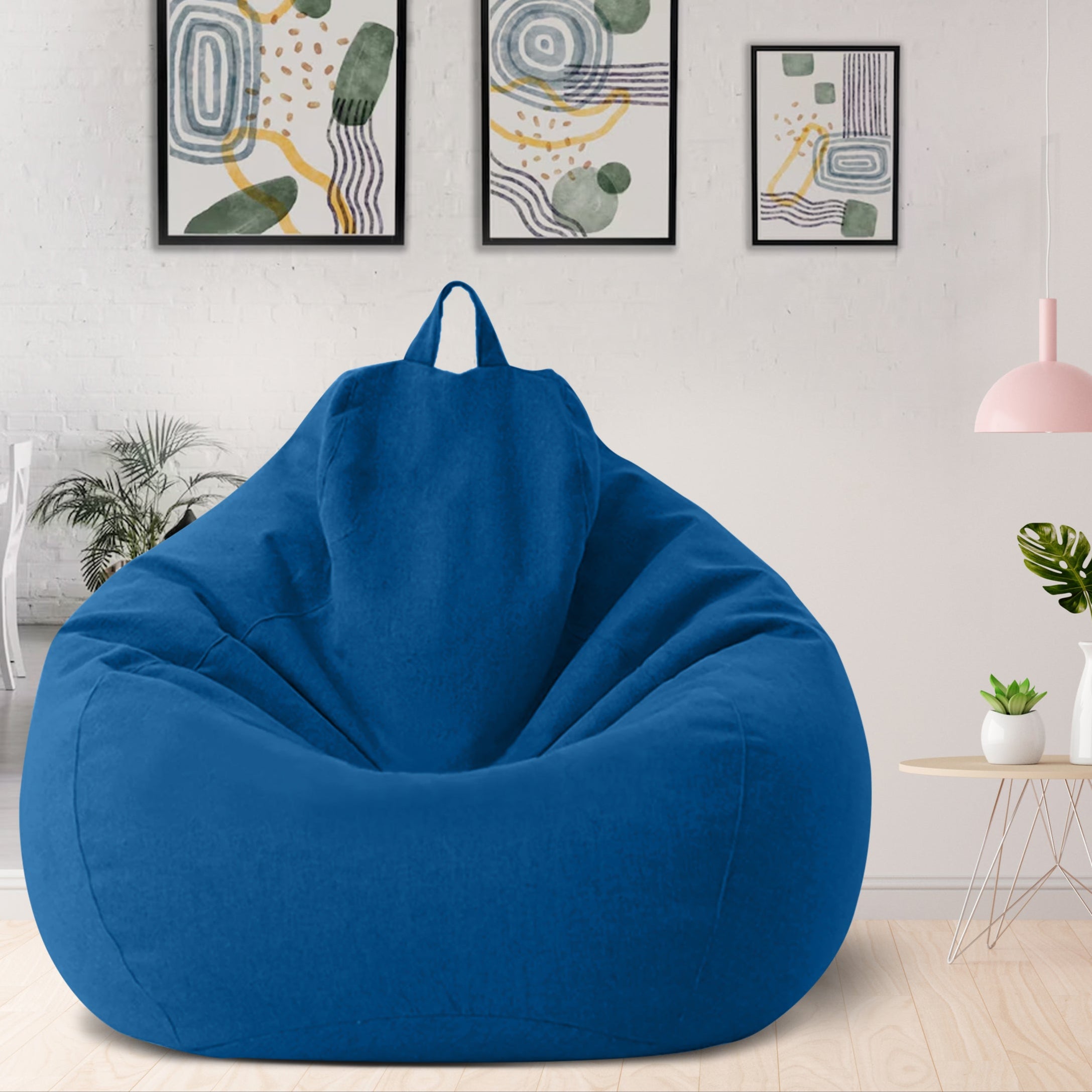 Maqiato | Linen Blend Bean Bag Chair