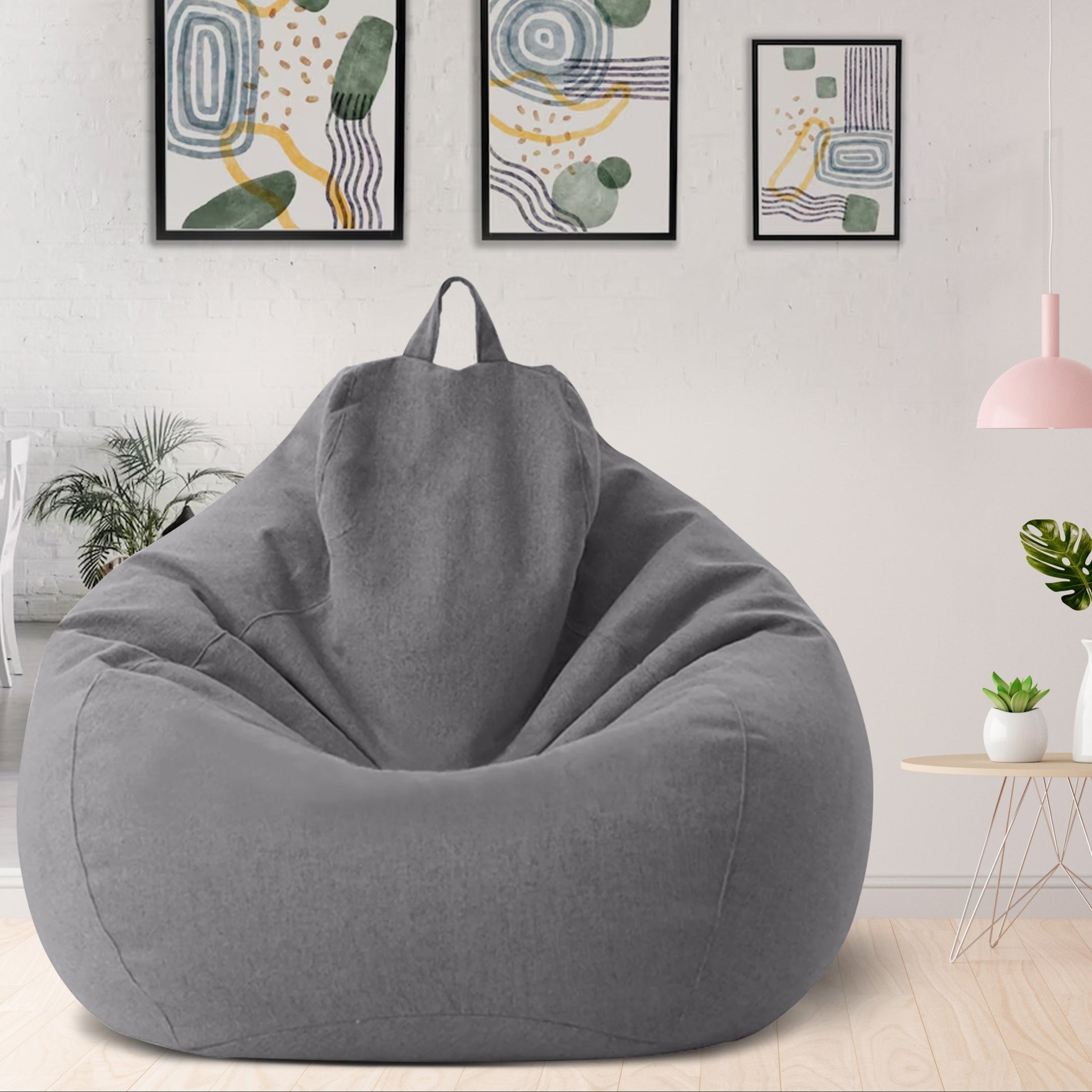 Maqiato | Linen Blend Bean Bag Chair
