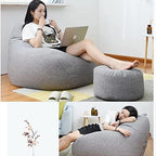 Maqiato | Linen Blend Bean Bag Chair