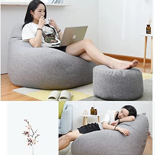 Maqiato | Linen Blend Bean Bag Chair