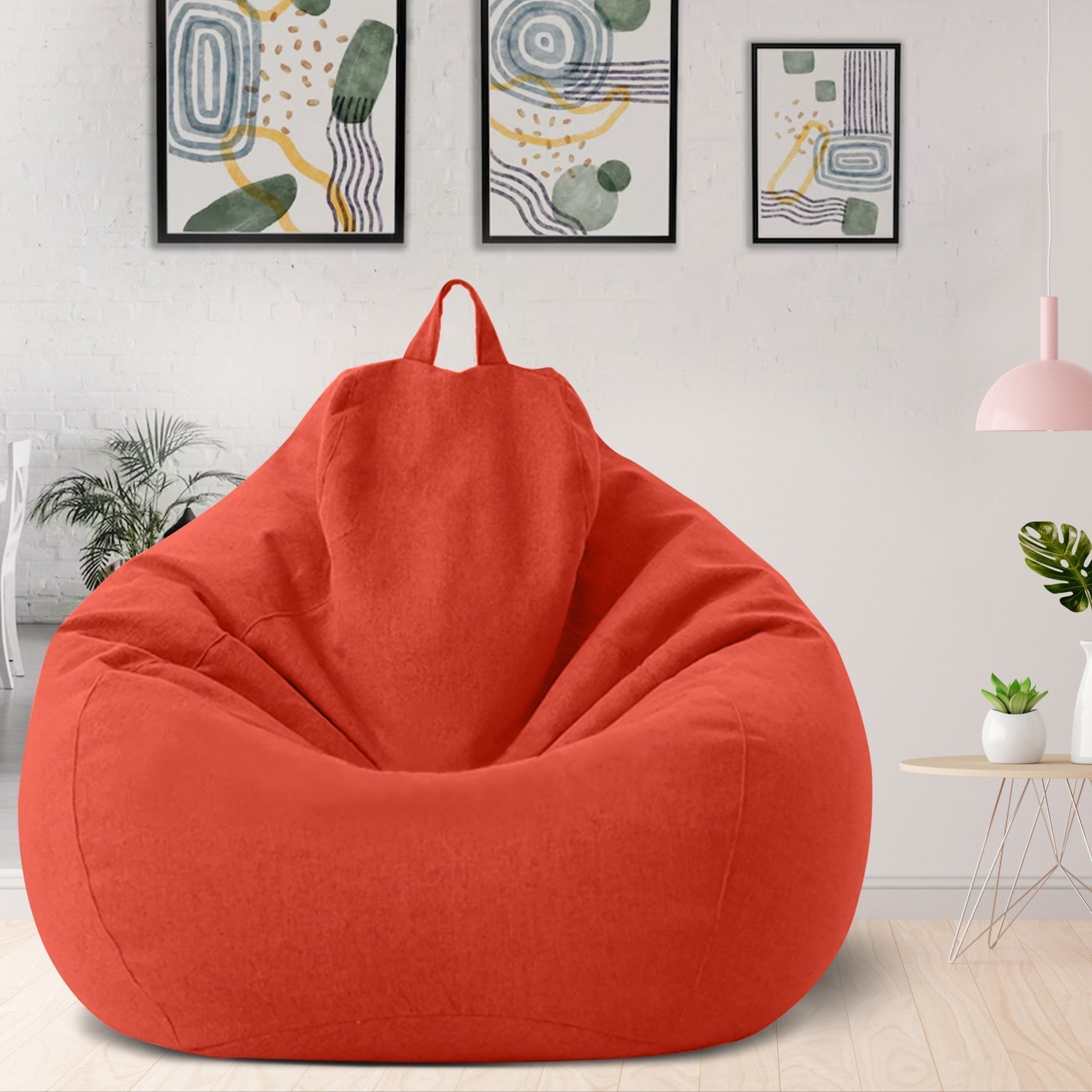 Maqiato | Linen Blend Bean Bag Chair