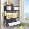 Maqiato | Magnetic Fridge Spice Rack with Paper Towel Holder
