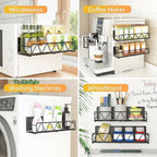Maqiato | Magnetic No-Drill Spice Rack in Black
