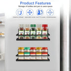 Maqiato | Magnetic No-Drill Spice Rack in Black