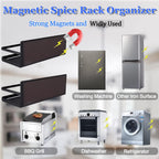 Maqiato | Magnetic No-Drill Spice Rack in Black
