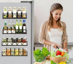 Maqiato | Magnetic No-Drill Spice Rack in Black