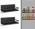 Maqiato | Magnetic No-Drill Spice Rack in Black