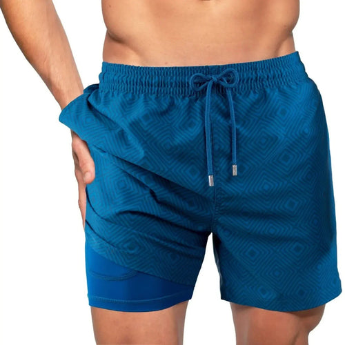 Maqiato | Men's 2-in-1 Lined Swim Shorts