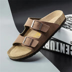 Maqiato | Men's Adjustable Strap Leather Sandals