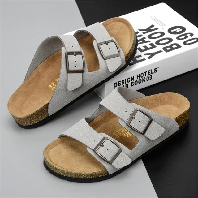 Maqiato | Men's Adjustable Strap Leather Sandals