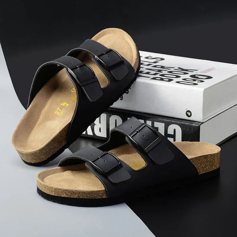 Maqiato | Men's Adjustable Strap Leather Sandals