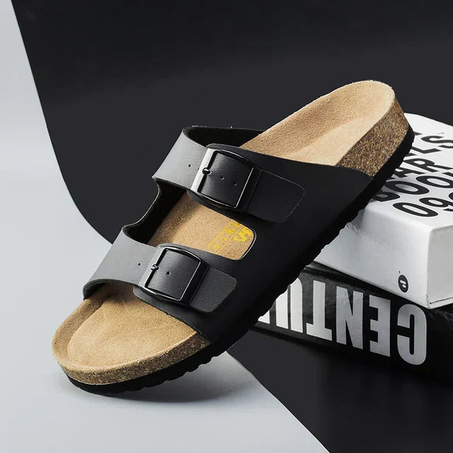Maqiato | Men's Adjustable Strap Leather Sandals