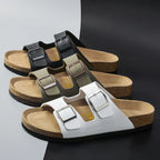 Maqiato | Men's Adjustable Strap Leather Sandals