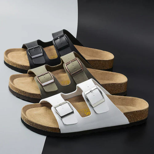 Maqiato | Men's Adjustable Strap Leather Sandals