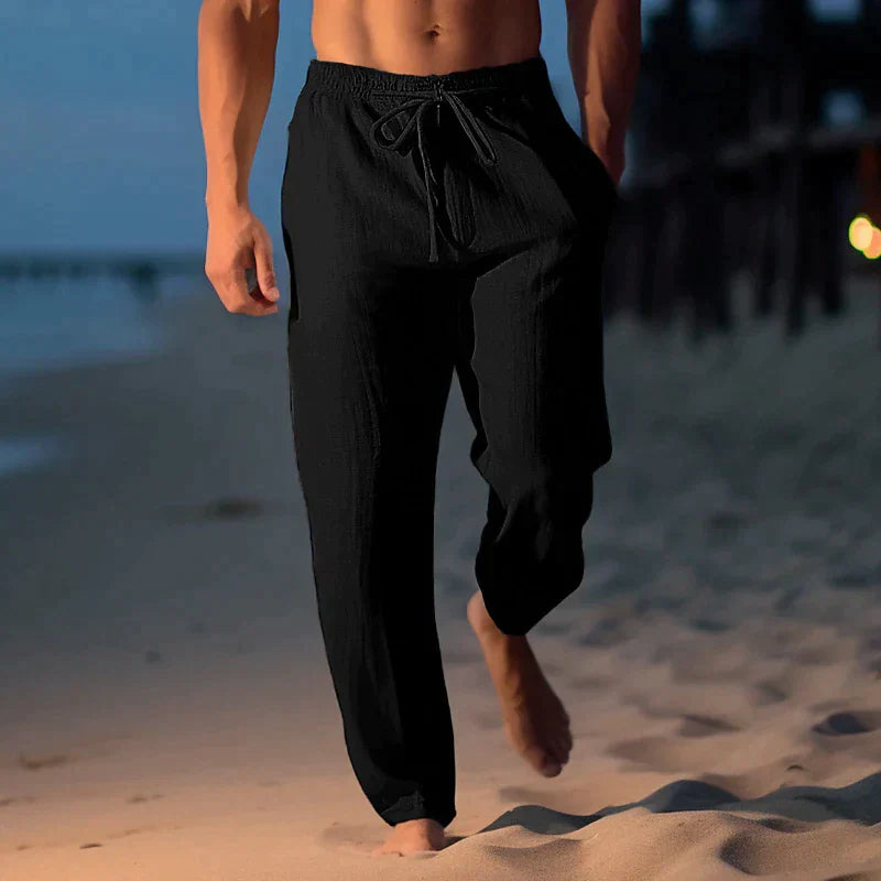 Maqiato | Men's Adjustable-Waist Linen Trousers