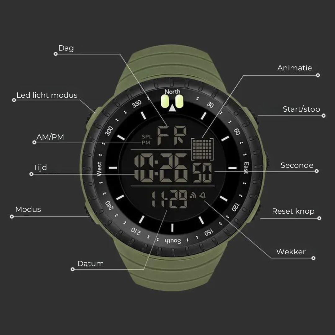 Maqiato | Men's AdventureMaster Outdoor Sports Watch