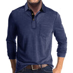 Maqiato | Men's Breathable Long Sleeve Polo Shirt