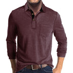 Maqiato | Men's Breathable Long Sleeve Polo Shirt