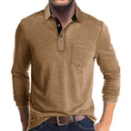 Maqiato | Men's Breathable Long Sleeve Polo Shirt
