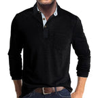 Maqiato | Men's Breathable Long Sleeve Polo Shirt