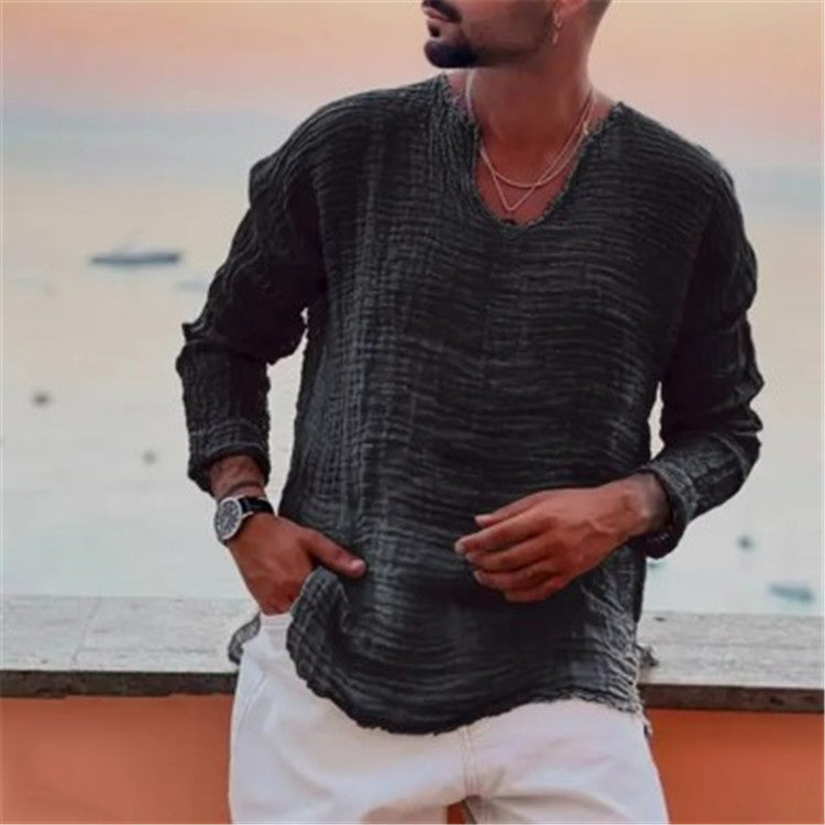 Maqiato | Men's Casual Linen Shirt