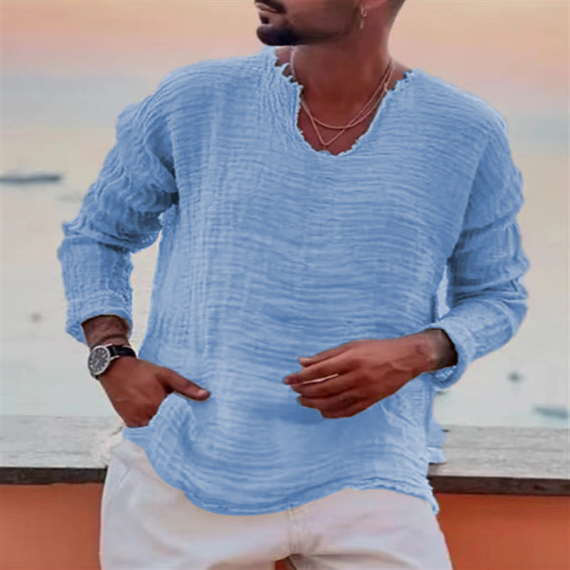 Maqiato | Men's Casual Linen Shirt