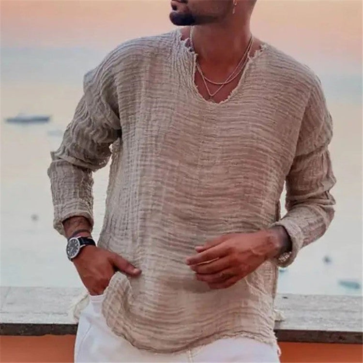 Maqiato | Men's Casual Linen Shirt