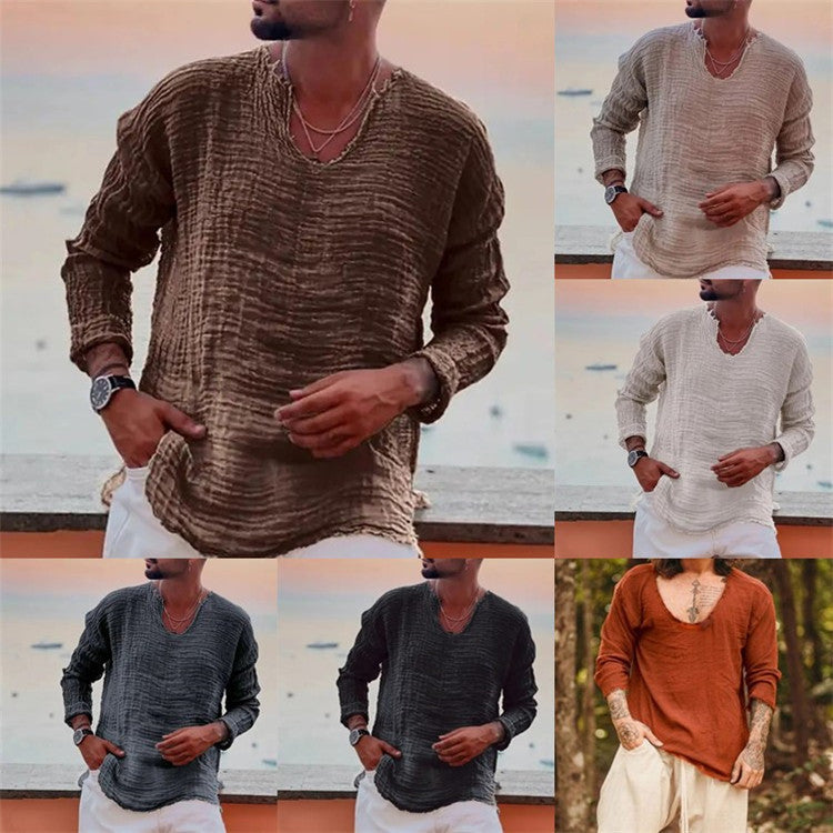 Maqiato | Men's Casual Linen Shirt