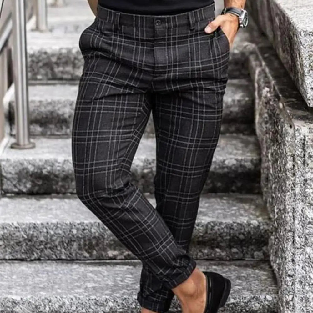 Maqiato | Men's Checked Casual Pants