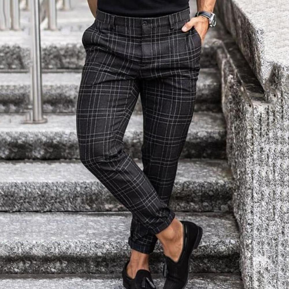 Maqiato | Men's Checked Chinos