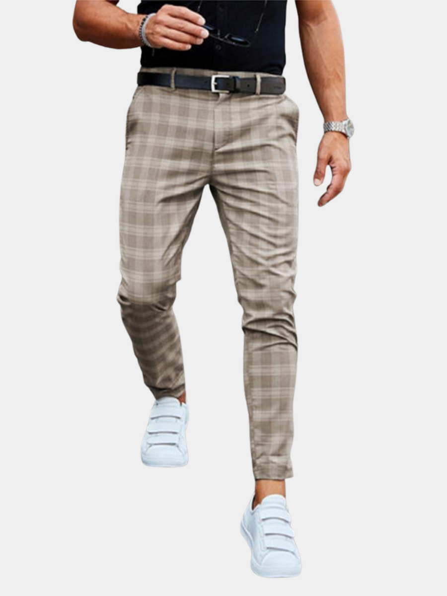 Maqiato | Men's Checked Chinos