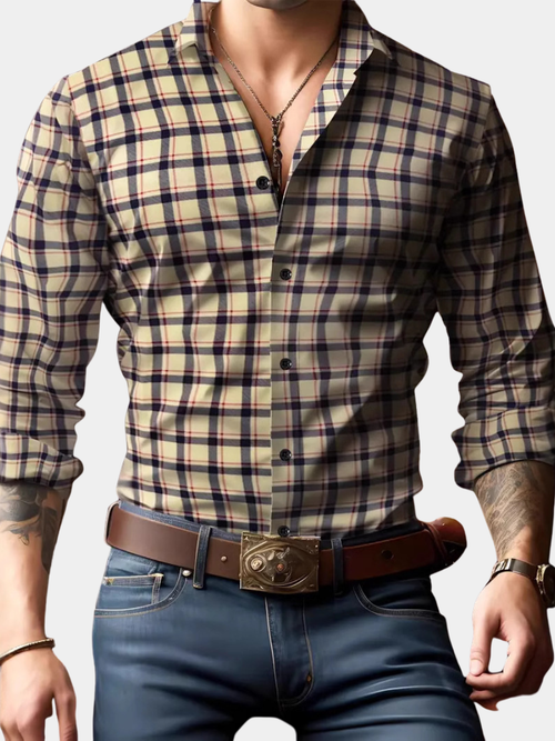 Maqiato | Men's Checked Flannel Shirt