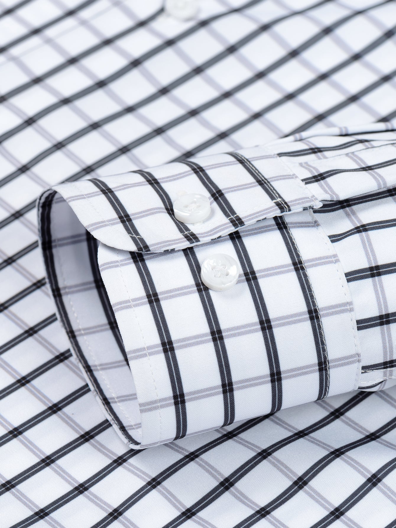 Maqiato | Men's Checked Long Sleeve Button Shirt