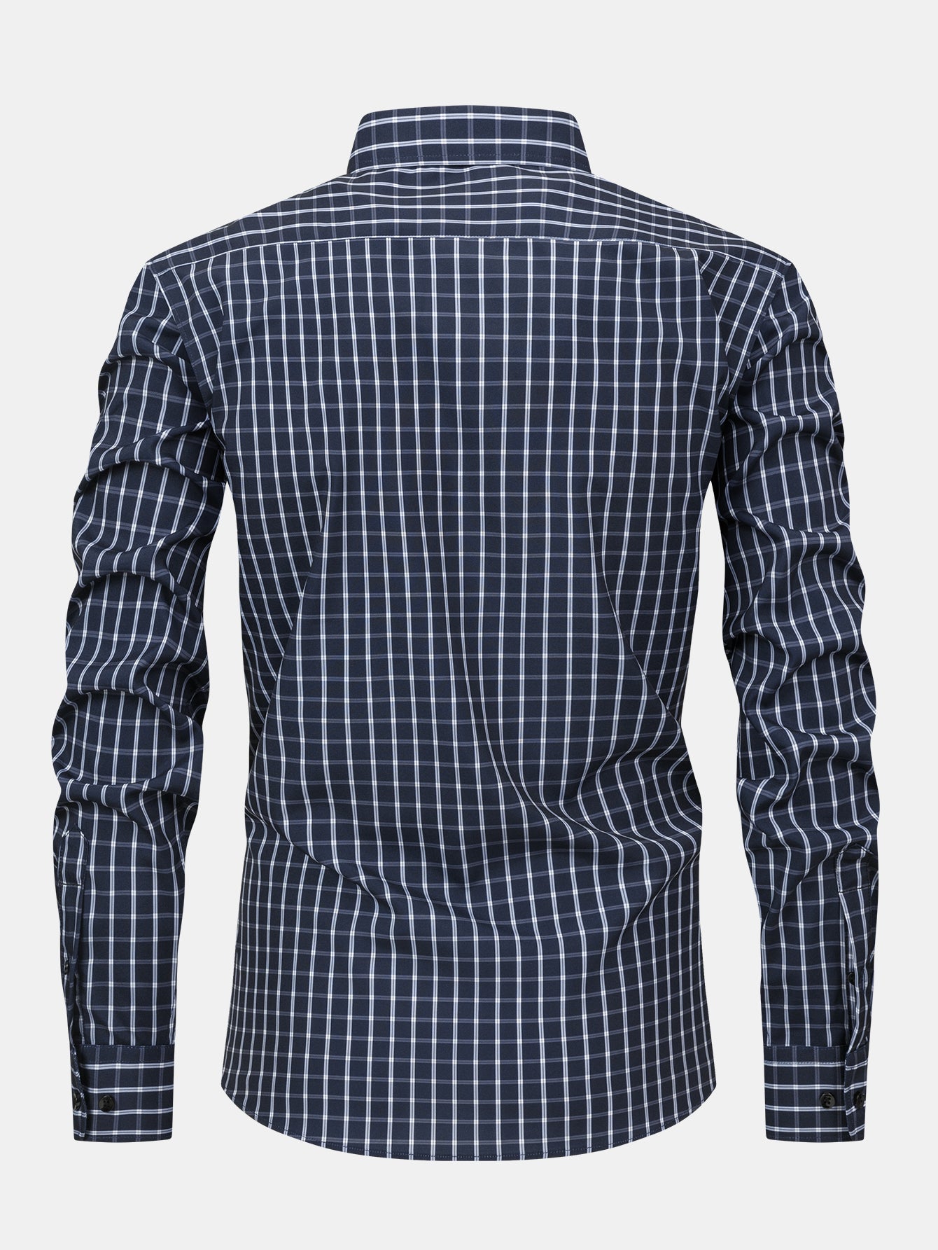 Maqiato | Men's Checked Long Sleeve Button Shirt