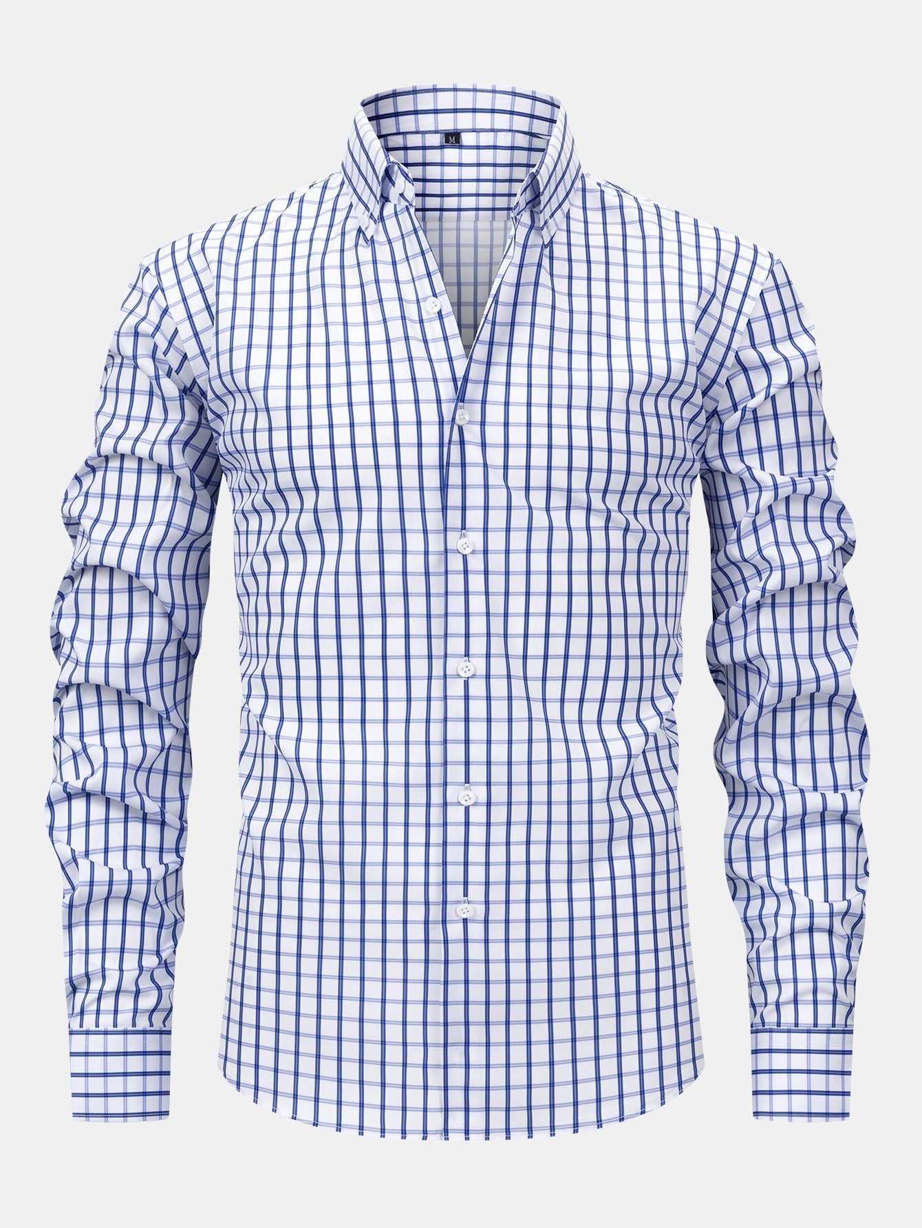 Maqiato | Men's Checked Long Sleeve Button Shirt