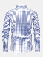 Maqiato | Men's Checked Long Sleeve Button Shirt