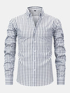 Maqiato | Men's Checked Long Sleeve Button Shirt