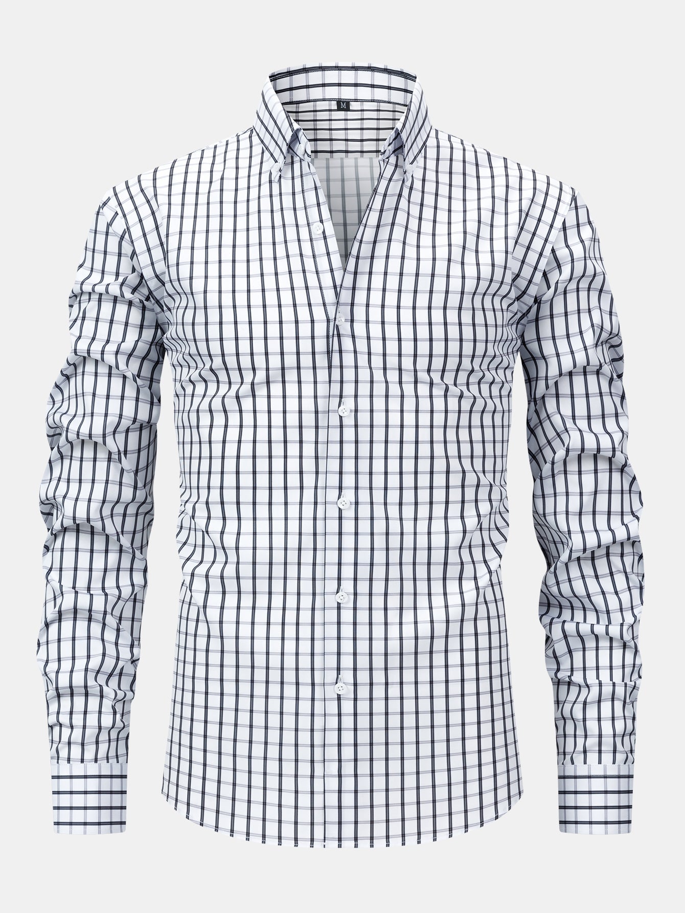 Maqiato | Men's Checked Long Sleeve Button Shirt
