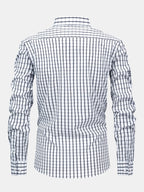 Maqiato | Men's Checked Long Sleeve Button Shirt