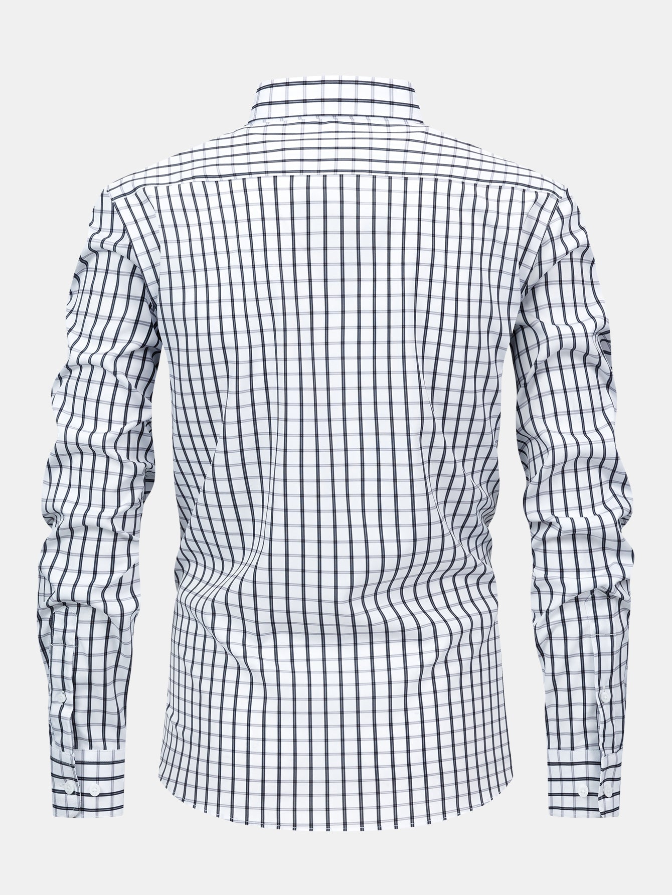 Maqiato | Men's Checked Long Sleeve Button Shirt