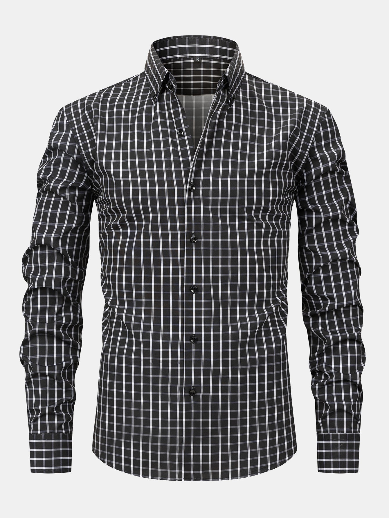 Maqiato | Men's Checked Long Sleeve Button Shirt