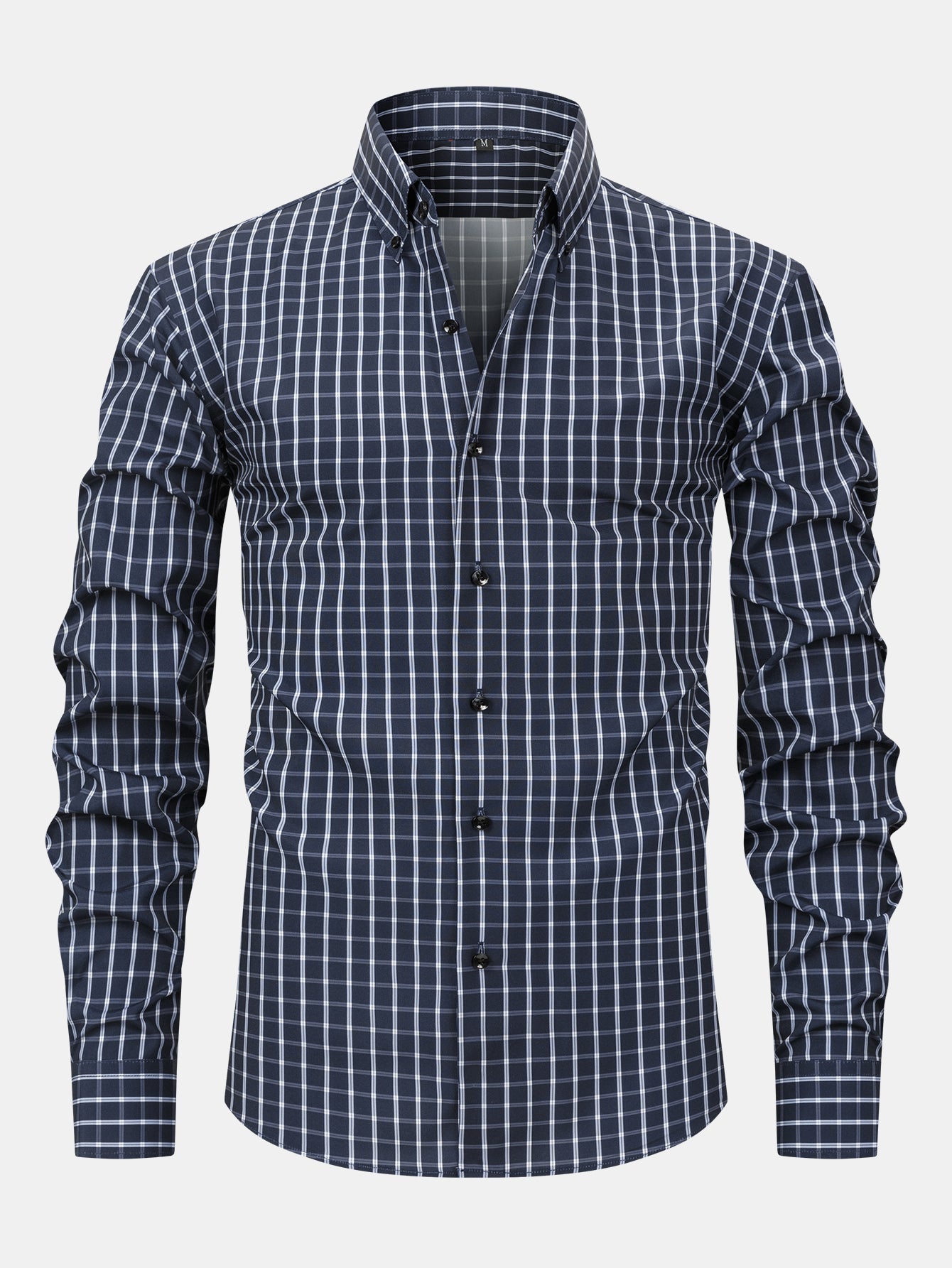 Maqiato | Men's Checked Long Sleeve Button Shirt