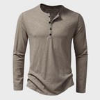 Maqiato | Men's Cotton Blend Long Sleeve Henley