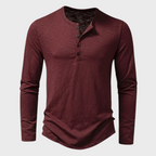 Maqiato | Men's Cotton Blend Long Sleeve Henley