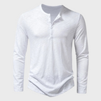 Maqiato | Men's Cotton Blend Long Sleeve Henley