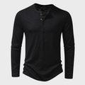 Maqiato | Men's Cotton Blend Long Sleeve Henley